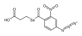 3-(4-azido-2-nitrobenzoylseleno)propionic acid结构式