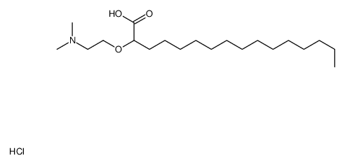 2-[2-(dimethylamino)ethoxy]hexadecanoic acid,hydrochloride结构式