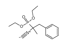 1-Isocyan-1-methyl-2-phenylethylphosphonsaeure-diethylester Structure