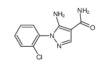 5-氨基-1-(2-氯苯基)-1H-吡唑-4-甲酸酰胺结构式