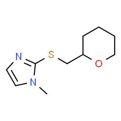 1H-Imidazole,1-methyl-2-[[(tetrahydro-2H-pyran-2-yl)methyl]thio]-(9CI) structure