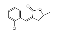 (5R)-3-[(2-chlorophenyl)methylidene]-5-methyloxolan-2-one Structure