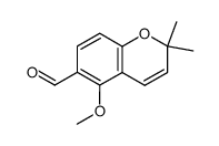 5-Methoxy-2,2-dimethyl-2H-chromene-6-carbaldehyde Structure