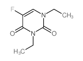 2,4(1H,3H)-Pyrimidinedione,1,3-diethyl-5-fluoro- structure