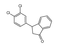 3-(3,4-dichlorophenyl)indan-1-one结构式