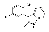 2-(2-methyl-1H-indol-3-yl)benzene-1,4-diol Structure