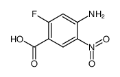 2-fluoro-4-amino-5-nitro-benzoic acid结构式