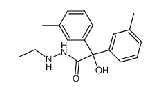 Hydroxy-di-m-tolyl-acetic acid N'-ethyl-hydrazide Structure