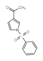 3-乙酰-1-(苯磺酰基)吡咯结构式