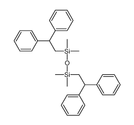 2,2-diphenylethyl-[2,2-diphenylethyl(dimethyl)silyl]oxy-dimethylsilane结构式