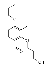 2-(3-hydroxypropoxy)-3-methyl-4-propoxybenzaldehyde结构式