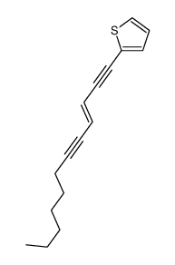 2-dodec-3-en-1,5-diynylthiophene Structure