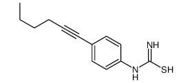 (4-hex-1-ynylphenyl)thiourea Structure
