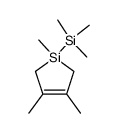 1,3,4-trimethyl-1-trimethylsilyl-1-silacyclopent-3-ene结构式