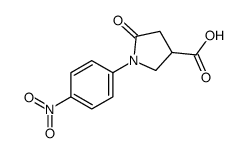 1-(4-nitrophenyl)-5-oxopyrrolidine-3-carboxylic acid结构式