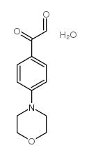 4-Morpholinophenylglyoxal hydrate Structure