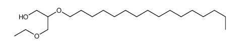 3-ethoxy-2-hexadecoxypropan-1-ol结构式
