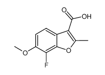 7-fluoro-6- methoxy-2-methyl-1-benzofuran-3-carboxylic acid结构式