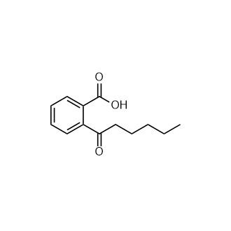 2-Hexanoylbenzoic acid structure