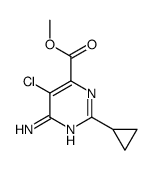 Methyl 6-amino-5-chloro-2-cyclopropylpyrimidine-4-carboxylate Structure