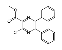3-chloro-5,6-diphenyl-pyrazine-2-carboxylic acid methyl ester结构式