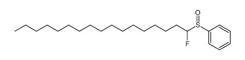 ((1-fluoroheptadecyl)sulfinyl)benzene Structure