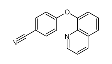 4-quinolin-8-yloxybenzonitrile结构式