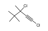 1,3-dichloro-3,4,4-trimethyl-pent-1-yne Structure