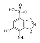 7-amino-6-hydroxy-1H-benzotriazole-4-sulfonic acid结构式