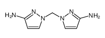 1H-Pyrazol-3-amine, 1,1'-methylenebis结构式