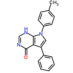 7-(4-METHYLPHENYL)-5-PHENYL-7H-PYRROLO[2,3-D]PYRIMIDIN-4-OL Structure