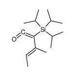 (E)-3-methyl-2-(triisopropylsilyl)penta-1,3-dien-1-one Structure