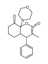 4a,5,6,7,8,8a-hexahydro-3-methyl-8a-(4-morpholinyl)-8-oxo-4-phenyl-4H-1,2-benzoxazine N-oxide Structure