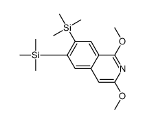 (1,3-dimethoxy-6-trimethylsilylisoquinolin-7-yl)-trimethylsilane Structure