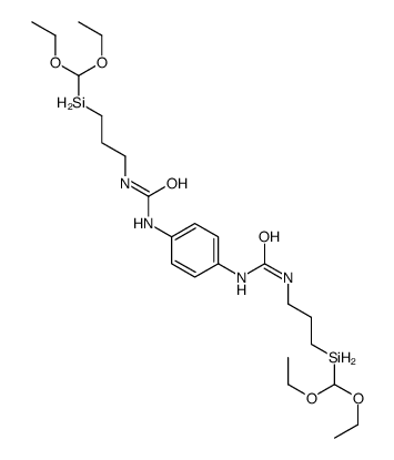 1-[3-(diethoxymethylsilyl)propyl]-3-[4-[3-(diethoxymethylsilyl)propylcarbamoylamino]phenyl]urea结构式