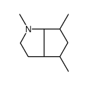 1,4,6-trimethyl-3,3a,4,5,6,6a-hexahydro-2H-cyclopenta[b]pyrrole结构式
