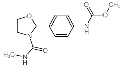 Carbamic acid,[4-[3-[(methylamino)carbonyl]-2-oxazolidinyl]phenyl]-, methyl ester (9CI) Structure