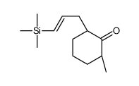 (2S,6R)-2-methyl-6-(3-trimethylsilylprop-2-enyl)cyclohexan-1-one Structure