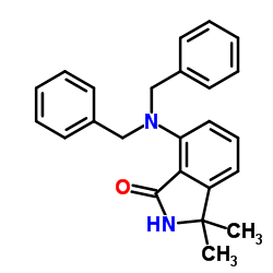 7-(Dibenzylamino)-3,3-dimethyl-1-isoindolinone Structure