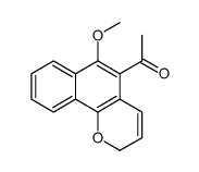 1-(6-methoxy-2H-benzo[h]chromen-5-yl)ethanone Structure