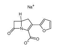 sodium (5R)-2-(2-furanyl)-1-carbapen-2-em-3-carboxylate结构式