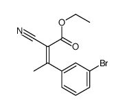 2-BUTENOIC ACID, 3-(3-BROMOPHENYL)-2-CYANO-, ETHYL ESTER structure