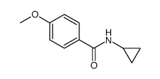 N-cyclopropyl-4-methoxybenzamide结构式