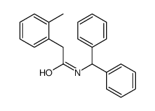 N-benzhydryl-2-(2-methylphenyl)acetamide结构式