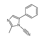 2-methyl-5-phenylimidazole-1-carbonitrile结构式