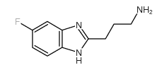 3-(5-氟-1H-苯并咪唑-2-基)-丙胺结构式