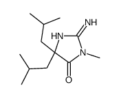2-amino-3-methyl-5,5-bis(2-methylpropyl)imidazol-4-one Structure