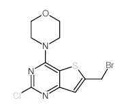 4-(6-(BROMOMETHYL)-2-CHLOROTHIENO[3,2-D]PYRIMIDIN-4-YL)MORPHOLINE Structure