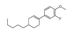 2-fluoro-1-methoxy-4-(4-pentylcyclohexen-1-yl)benzene Structure