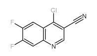 4-chloro-6,7-difluoroquinoline-3-carbonitrile structure